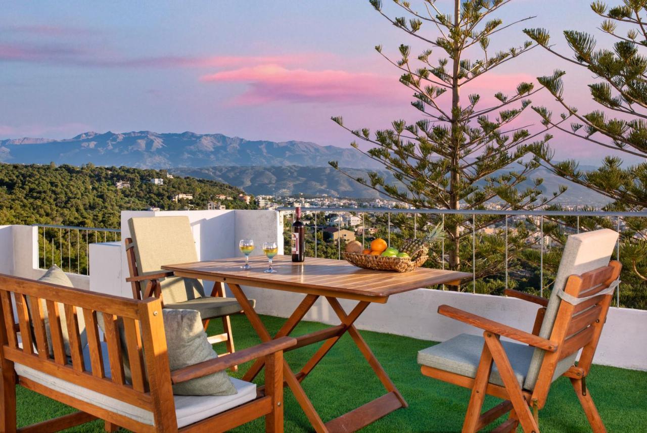 Sunset Home With Sea View La Canea Esterno foto