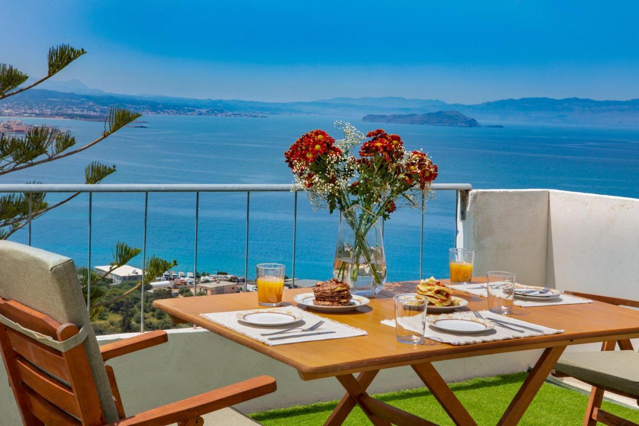 Sunset Home With Sea View La Canea Esterno foto